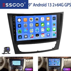 2+64G Android 13 Autoradio Für Mercedes Benz CLS E-Class W211 W219 GPS Navi +KAM
