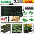 Sämling Heizmatte Wärmematte mit Thermostatregler Terrarium Heizkissen EU 50W