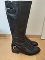Caprice Stiefel Gr.38,5 Leder Schwarz 