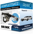 BRINK Anhängekupplung schwenkbar und E-Satz 7polig für Volvo V60 Kombi 18- neu