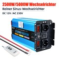 2500W 5000W Reiner Sinus Spannungswandler 12V auf 230V Wechselrichter Mit USB