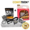 CONTI ZAHNRIEMEN + WASSERPUMPE + ROLLENSATZ + 5L FÜR AUDI A4 A6 VW PASSAT 3B 2.0