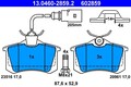 ATE Bremsbelagsatz, Scheibenbremse 13.0460-2859.2 für VW FORD SEAT
