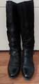 Damen Leder Stiefel schwarz 37 Lederstiefel Boots Echtleder sehr guter Zustand