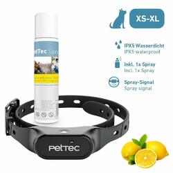 PetTec Anti Bell Halsband, Halsband gegen Bellen, Sprühhalsband, Sprayhalsband⭐automatisches Hundeerziehungshalsband ⭐Hundetrainer