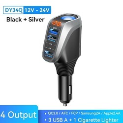 KFZ Auto Ladegerät Zigarettenanzünder Buchse Adapter Verteiler Netzteil 2x USB+C