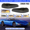 2x Getönt Blinkleuchten Vorne Blinker Standlicht Für Chevrolet Corvette C5 97–04