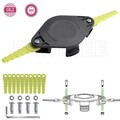 Für  Ryobi RAC155 Trimm-Schneidkopf inkl. 10-50 Stück Kunststoff-Ersatzmesser