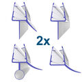 Ersatzdichtung Wasserabweiser Duschdichtung 4-5-6-7-8mm für Duschkabine Glastür