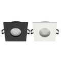 LED Einbaustrahler Rahmen GU10 Fassung 3/6 Pack Set IP44 Eckig Einbauleuchte EDO
