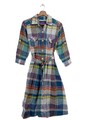 VAN LAACK Hemdblusenkleid Damen Kleid Gr. DE 38 blau-weiß Casual-Look
