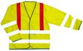 Hi Vis Sichtbarkeit | Langarm Sicherheitsweste mit roter Zahnspange