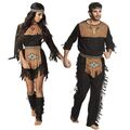 Indianerin Indianer Häuptling Squaw Apache Partner Kostüm für Damen und Herren