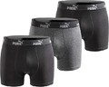 Puma Boxershorts 3er Pack Herren Basic Unterhosen Schwarz Grau Gr. S - 2XL NEU