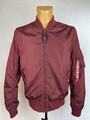 Alpha Industries Bomberjacke MA-1 TT Light Größe M Rot Bordeaux Unisex