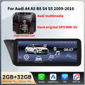 10,25" Carplay Für Audi A4/A5/B8/S4/S5 Android 13 Autoradio GPS Navi WIFI 2+32GB