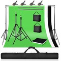 3x2M Hintergrundsystem Ständer Stativ Fotostudio Teleskop Hintergrund inkl.