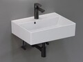 Keramik Waschtisch 50 x 42 cm weiß Waschbecken Aufsatzwaschtisch Badezimmer Neu
