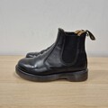 Dr Martens 2976 Chelsea Black Smooth Leather Ankle Plain Welt Boots Uk 4 Eu 37 #