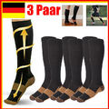 3 Paar Kompressionsstrümpfe Stützstrümpfe Sport Damen Herren Kompressionssocken