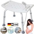 Badezimmer Duschstuhl Tragbarer Bad Hocker für Dusche&Badewanne Höhenverstellbar
