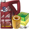 MANN ÖLFILTER + 7L MANNOL ENERGY 5W30 passend für BMW 3er E46 5er E39 X5 E53 X3