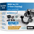 ANHÄNGERKUPPLUNG für BMW 3er F31 12-14 abnehmbar BRINK +7pol E-Satz spezifisch