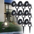 2-10X LED Gartenstrahler mit Erdspieß 4W Außen Rasen Lampe GU10 IP65 Stecker