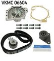SKF Spannrollensatz mit Wasserpumpe (Synchrontrieb) RENAULT, VOLVO VKMC06604