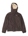 Hollister Herren Sherpa Windbreaker Jacke mit Kapuze UK 38 mittelgrau CC15