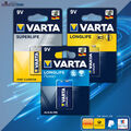 Varta Superlife Longlife Power Battery 9V Block E-Block 9V-Block 6LR61 6F22