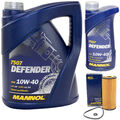 Öl Set MANNOL Defender 10W-40 API SN 6 Liter + Ölfilter SH4785P für Mercedes 