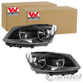 2x VAN WEZEL H15 H7 SCHEINWERFER SET LINKS+RECHTS passend für VW CADDY TOURAN