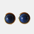 Gold Ohrstecker 333 Gold mit blauem Stein Ohrhänger / CU 257(6)