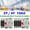 Automatischer Transferschalter Dual Power Umschalter Wahlschalter 100A 4P 2P DHL