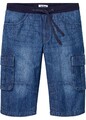 Jeans-Bermuda mit Cargotaschen Gr. 58 Blau Denim Herrenbermuda Long-Shorts Neu*