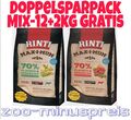 Rinti Max-i-mum MIX 2 Sack 12+2 kg NEU AKTION=28kg Pansen und RIND Trockenfutter