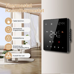 Thermostat Smart LCD-Display Touchscreen NTC Raumthermostat mit programmierbar