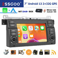 DAB+ Carplay Android 14 Autoradio GPS BT WIFI RDS Für BMW 3er E46 318 320 325 M3