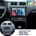 4+64GB Für VW Polo 6R 6C 2009-2017 GPS Navi BT WIFI Autoradio Android 14 Carplay