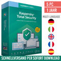 Kaspersky Total Security 2023 (Plus) | 5 Geräte - 1 Jahr | Schnellversand