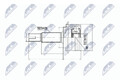 NTY Gelenksatz, Antriebswelle NPZ-TY-090 für TOYOTA