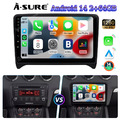 Für Audi TT MK2 8J 2006-2014 Carplay 2+64GB Android 14 Autoradio GPS NAVI  RDS