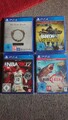 PLAYSTATION 4*4 SPIELE*ELDER SCROLLS+DLC*RAINBOW SIX EXTRACTION+DLC*MANEATER+NBA