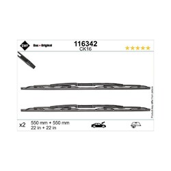 Wischblatt SWF 116342 DAS ORIGINAL SET für AUDI SEAT, vorne