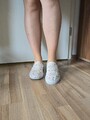 Slipper Mokassin Sneaker Gr. 40 getragen Gebrauchsspuren durch häufige Nutzung
