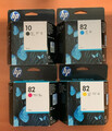 HP  10 + HP 82 C4844A C4911A C4912A C4913A 69ml  f. Designjet 500 800