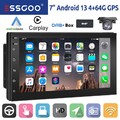 2 DIN DAB+ Autoradio Android 13 4+64G Carplay Bluetooth GPS NAVI WiFi RDS Kamera