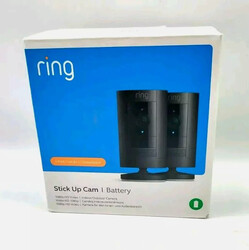 RING Überwachungskamera Stick Up Cam Battery 2er-Set | WLAN | Schwarz