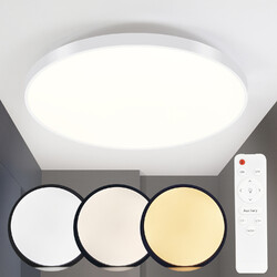 ZMH LED Deckenleuchte Flach Deckenlampe Wohnzimmerlampe IP44 Runde Küchenlampe 